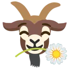Ziege + gelbe Blüte
