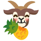 Ziege + Ananas