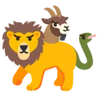 Ziege + Löwe