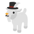 Ziege + Schneemann ohne Schneeflocken