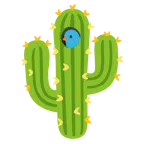 ptak + kaktus
