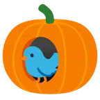 ptak + dynia na halloween