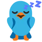 Vogel + schlafendes Gesicht
