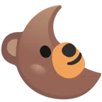 Bär + Mondsichel mit Gesicht rechts