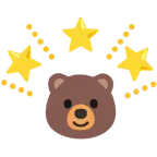 Bär + funkelnder Stern