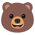 Bär + grinsendes Gesicht