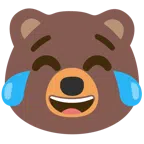 Bär + Gesicht mit Freudentränen