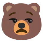 Bär + verstimmtes Gesicht