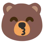 Bär + küssendes Gesicht mit lächelnden Augen