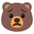 Bär + besorgtes Gesicht