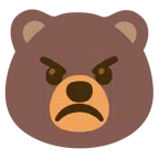 Bär + verärgertes Gesicht
