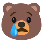 Bär + weinendes Gesicht