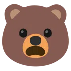 Bär + entsetztes Gesicht
