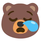 Bär + schläfriges Gesicht