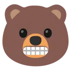 Bär + Grimassen schneidendes Gesicht