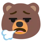 Bär + Gesicht, das ausatmet
