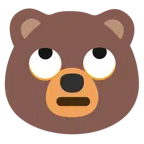 Bär + Augen verdrehendes Gesicht