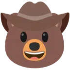 Bär + Gesicht mit Cowboyhut