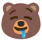 Bär + sabberndes Gesicht