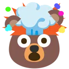 Bär + explodierender Kopf