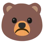 Bär + düsteres Gesicht