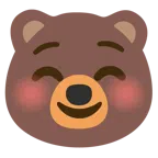 Bär + lächelndes Gesicht