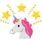 Einhorn + funkelnder Stern