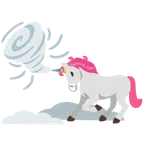 Einhorn + Wirbelsturm