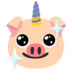 Einhorn + Schweinegesicht