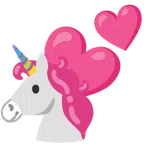 Einhorn + zwei Herzen