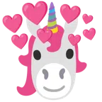 Einhorn + Herz mit Pfeil