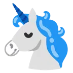 Einhorn + blaues Herz