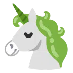Einhorn + grünes Herz