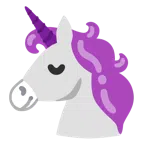 Einhorn + lila Herz