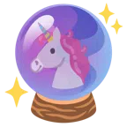 Einhorn + Kristallkugel