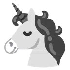 Einhorn + schwarzes Herz