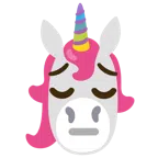 Einhorn + nachdenkliches Gesicht