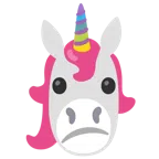 Einhorn + verwundertes Gesicht