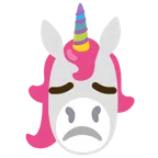 Einhorn + enttäuschtes Gesicht