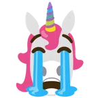 Einhorn + heulendes Gesicht