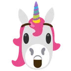 Einhorn + erstauntes Gesicht