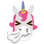 Einhorn + niesendes Gesicht