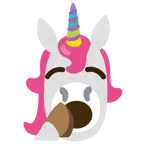 Einhorn + gähnendes Gesicht