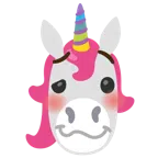 Einhorn + schwindeliges Gesicht