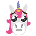 Einhorn + bettelndes Gesicht