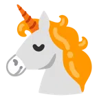 Einhorn + oranges Herz