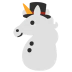 Einhorn + Schneemann ohne Schneeflocken