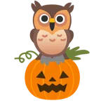 sowa + dynia na halloween