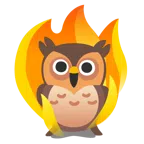 sowa + ogień