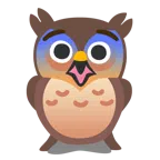sowa + przestraszona twarz